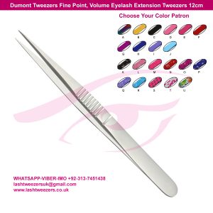 Dumont Tweezers Fine Point, Dumont Tweezers Eyelash Extension Tweezer Dumont 12cm