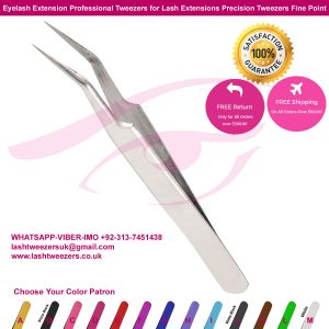 Eyelash Extension Professional Tweezers for Lash Extensions Precision Tweezers Fine Point