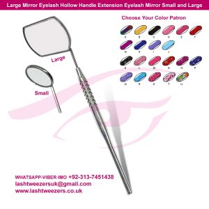 Large Mirror Eyelash Hollow Handle Extension Eyelash Mirror Small