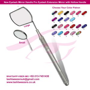 New Eyelash Mirror Handle Pro Eyelash Extension Mirror with Hollow Handle