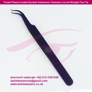 Purple-Plasma-Coated-Eyelash-Extensions-Tweezers-Curved-Straight-Fine-Tip