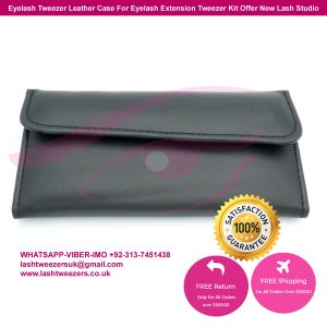 Eyelash Tweezer Leather Case For Eyelash Extension Tweezer Kit Offer New Lash Studio