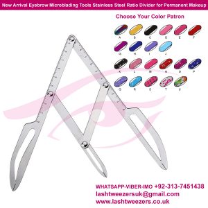 New Arrival Eyebrow Microblading Tools Stainless Steel Ratio Divider for Permanent Makeup
