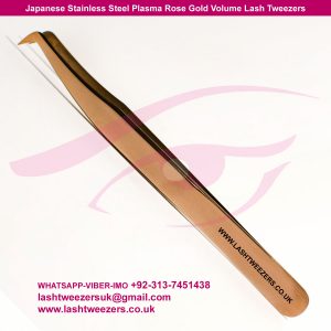 Products Description: Products Name: Plasma Rose Gold Eyelash Extension Tweezers Straight & Curved Set Products Details: Our stainless steel tweezers are of the highest quality for ultimate precision and the best handling. We offer many types of tweezers. All our tweezers are comfortable in the hand and have a good grip which is very important for making a nice fan. Depending on your personal preference, you can find the right tweezers. Plasma Rose Gold Eyelash Extension Tweezers Straight & Curved Set manufacturing Details
