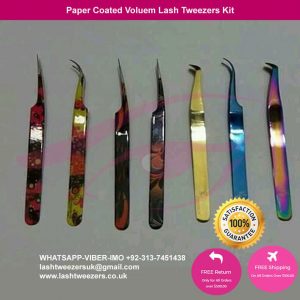 Paper Coated Volume Lash Tweezers Kit