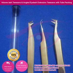 We are the world top class manufacturer of Volume lash Tweezers & Angled Eyelash Extension Tweezers with Tube Packing, Volume Volume lash tweezers, Blue, Multiple & Gold Plasma Coated Eyelash Extension Tweezers, eyebrow tweezers, tweezers packing and microblading tools please see my website http://www.lashtweezers.co.uk/ and choose your required eyelash tools.