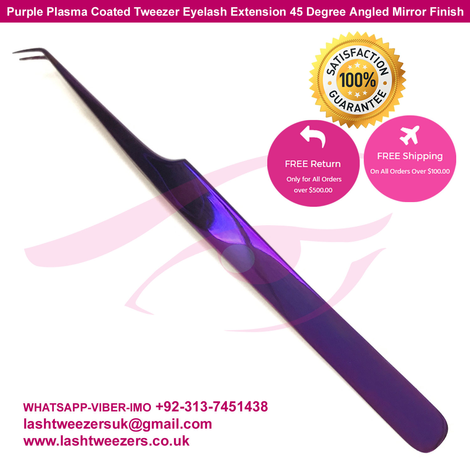 Purple-Plasma-Coated-Tweezers-Eyelash-Extension-45-Degree-Angled-Mirror-Finish Purple-Plasma-Coated-Tweezer-Eyelash-Extension-45-Degree-Angled-Mirror-Finish