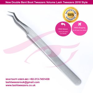 New Double Bent Boot Tweezers Volume Lash Tweezers 2018 Style